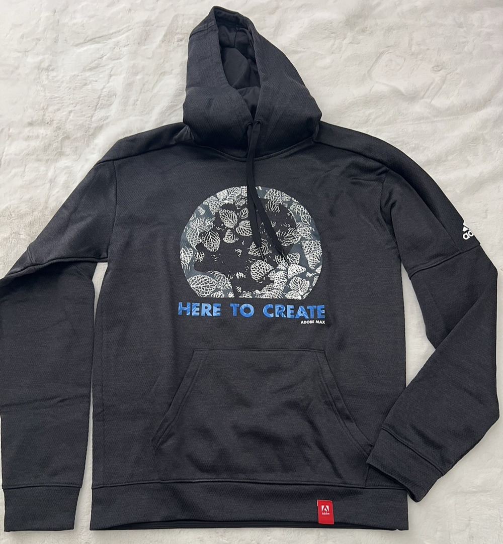 Adidas ClimaWarm Hoodie Mens Small Black Here To Create Pullover Sweatshirt